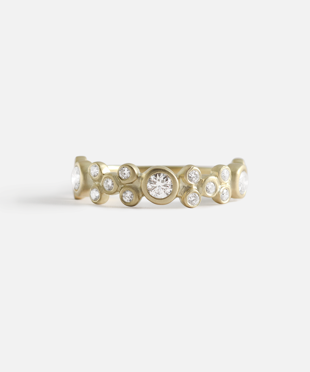 Bubble 30 / White Diamond Ring By Hiroyo