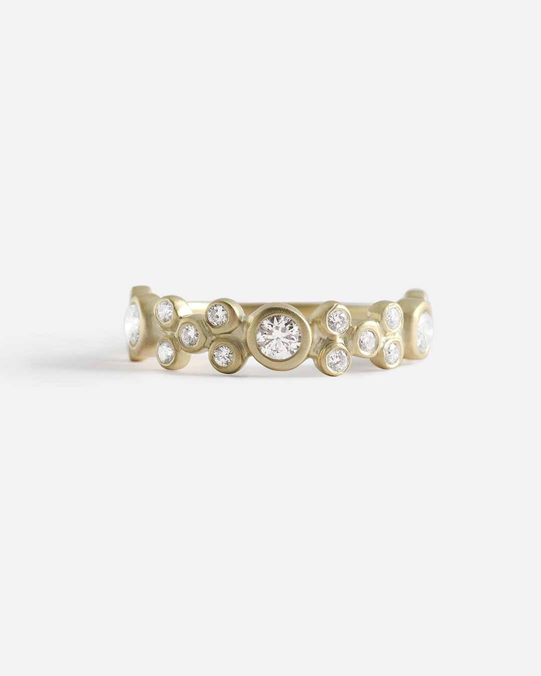 Bubble 30 / White Diamond Ring By Hiroyo