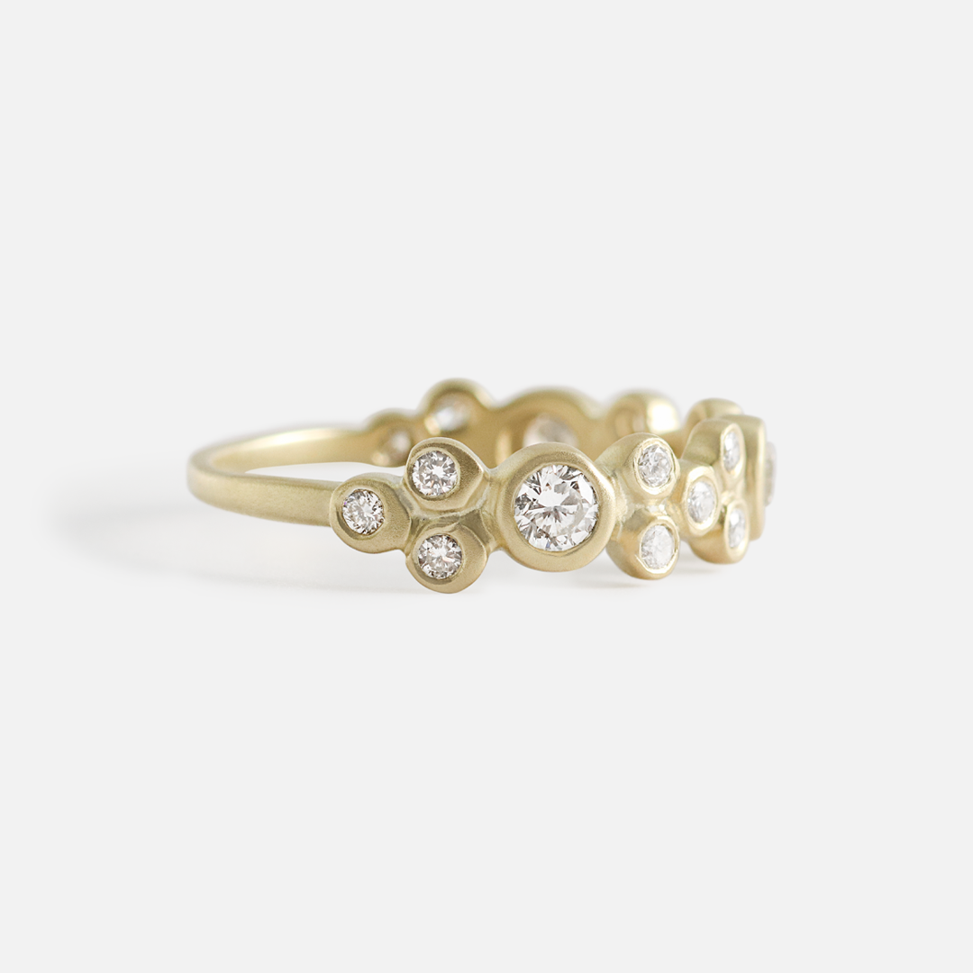 Bubble 30 / White Diamond Ring By Hiroyo in rings Category