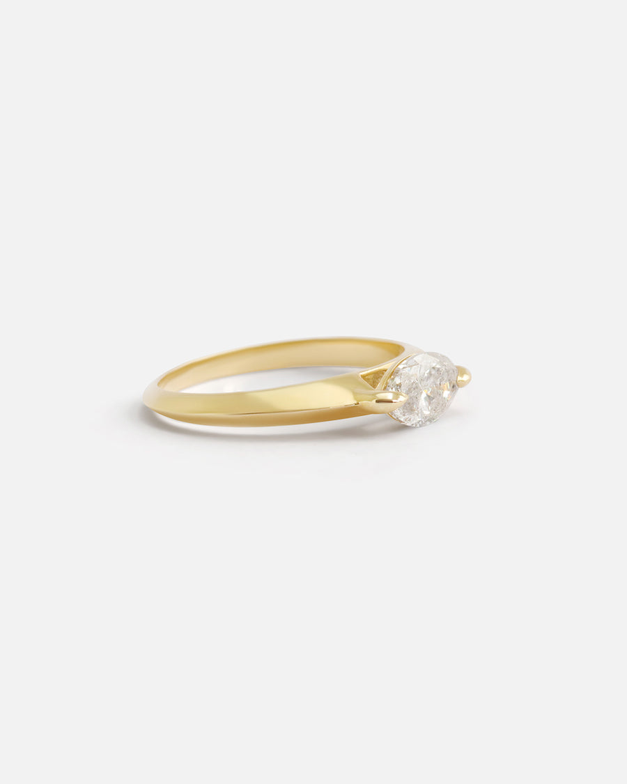 Cecile / Salt + Pepper Marquise Ring By Casual Seance in ENGAGEMENT Category