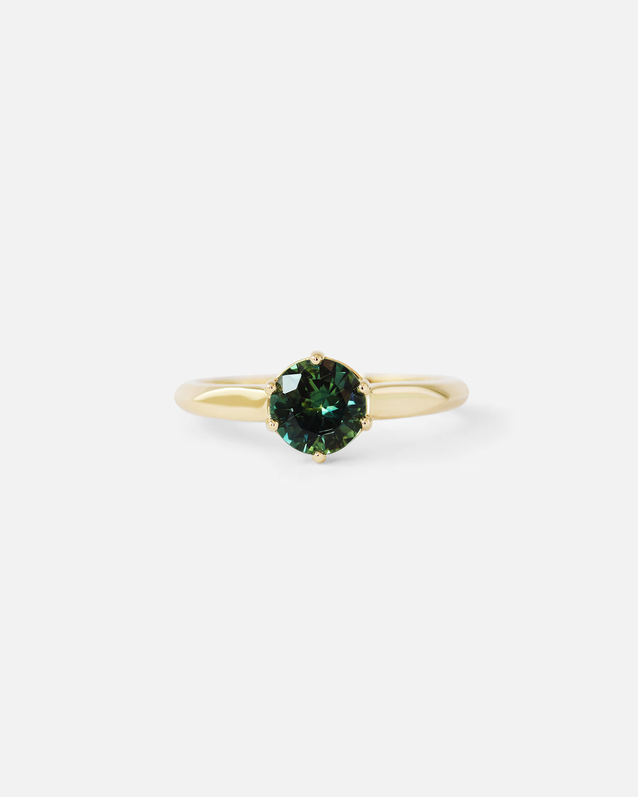 Leigh / Round Sapphire Ring By Casual Seance in ENGAGEMENT Category