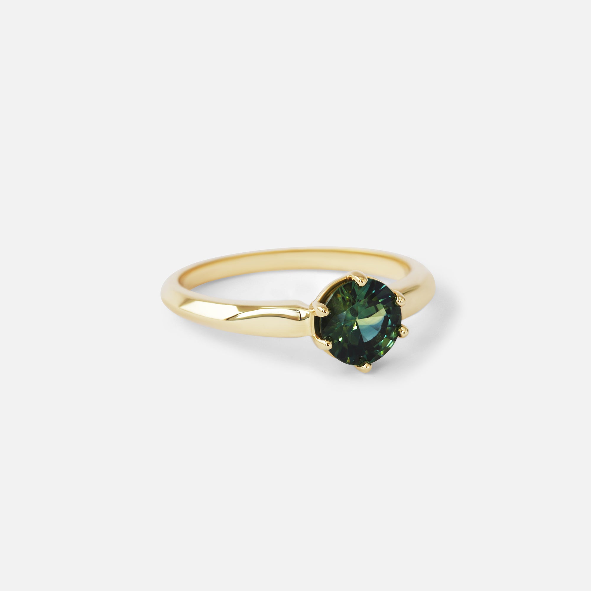 Leigh / Round Sapphire Ring By Casual Seance in ENGAGEMENT Category