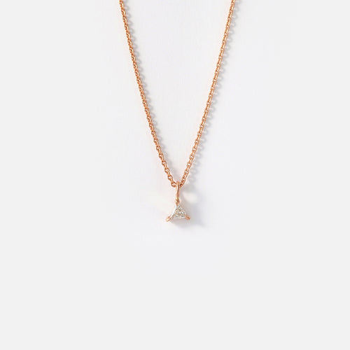 Cati / Single Trilliant Pendant By fitzgerald jewelry in pendants Category