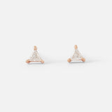 Cati / White Trilliant Studs By fitzgerald jewelry in earrings Category