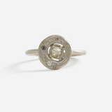 Cosmo 3 / Natural Yellow Raw Diamond + Diamonds By fitzgerald jewelry