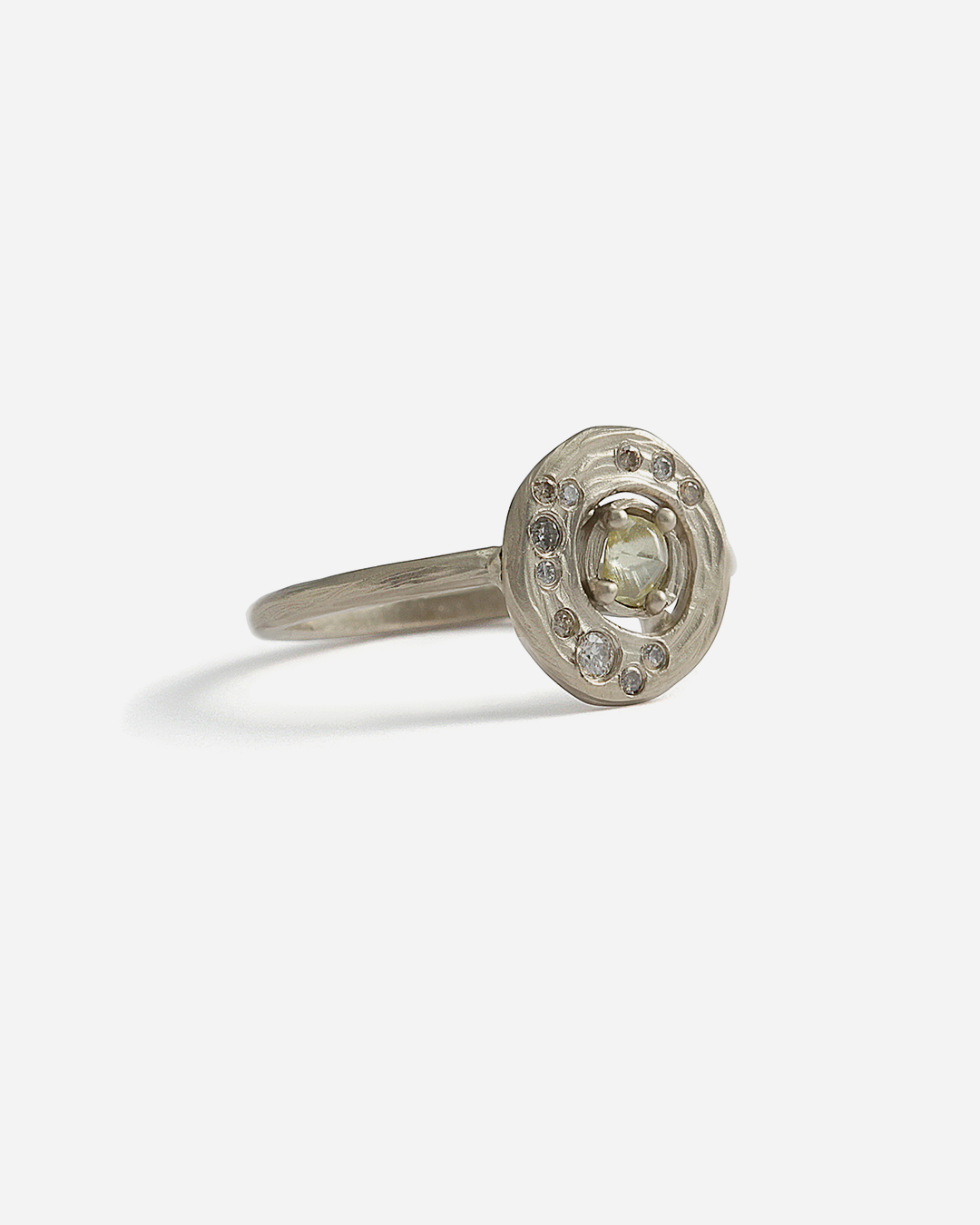Cosmo 3 / Natural Yellow Raw Diamond + Diamonds By fitzgerald jewelry