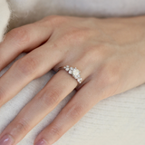 Dew 3 / White Pear Ring By Hiroyo in ENGAGEMENT Category