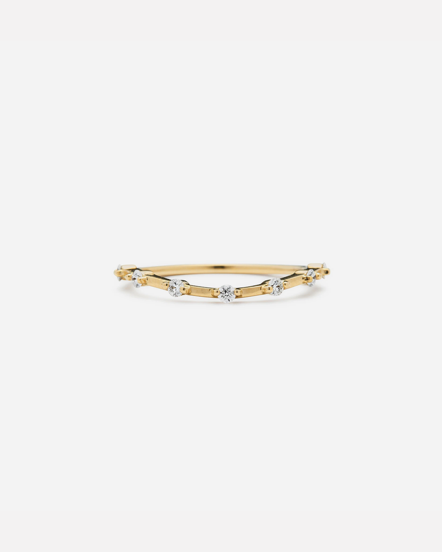 Dash / Diamond Curve Band By Casual Seance in WEDDING Category