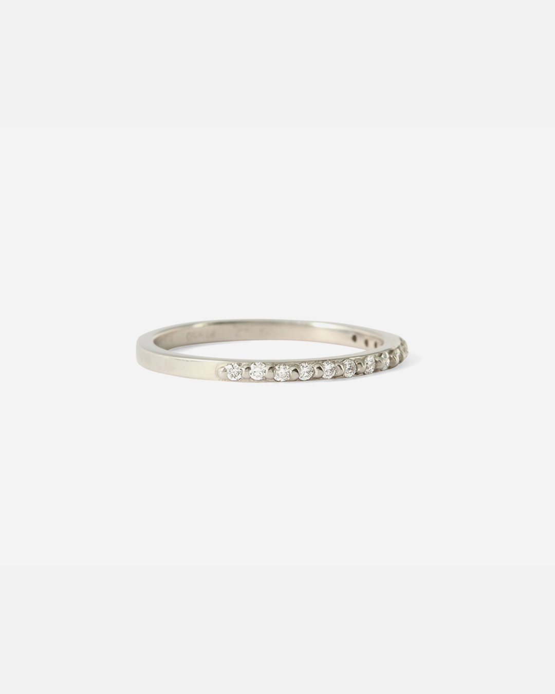 Dew / 1.3mm Round White Diamond Ring By Hiroyo