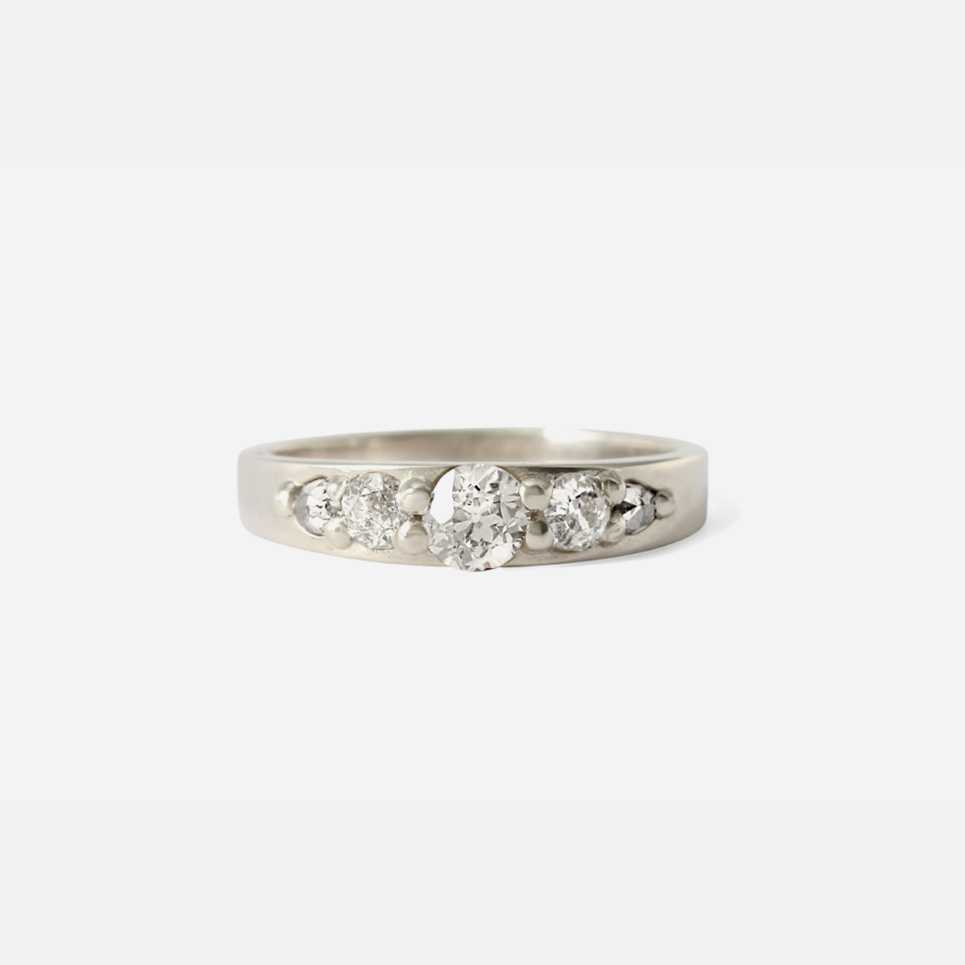 Dew 2 / 5 Stones By Hiroyo in Wedding Bands Category