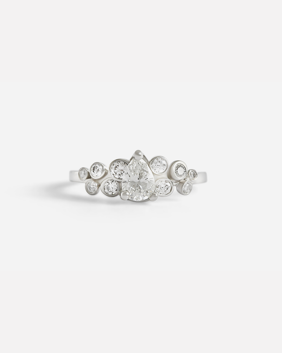 Dew 3 / White Pear Ring By Hiroyo in ENGAGEMENT Category