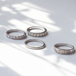 Dew / 1.3mm Round White Diamond Ring By Hiroyo