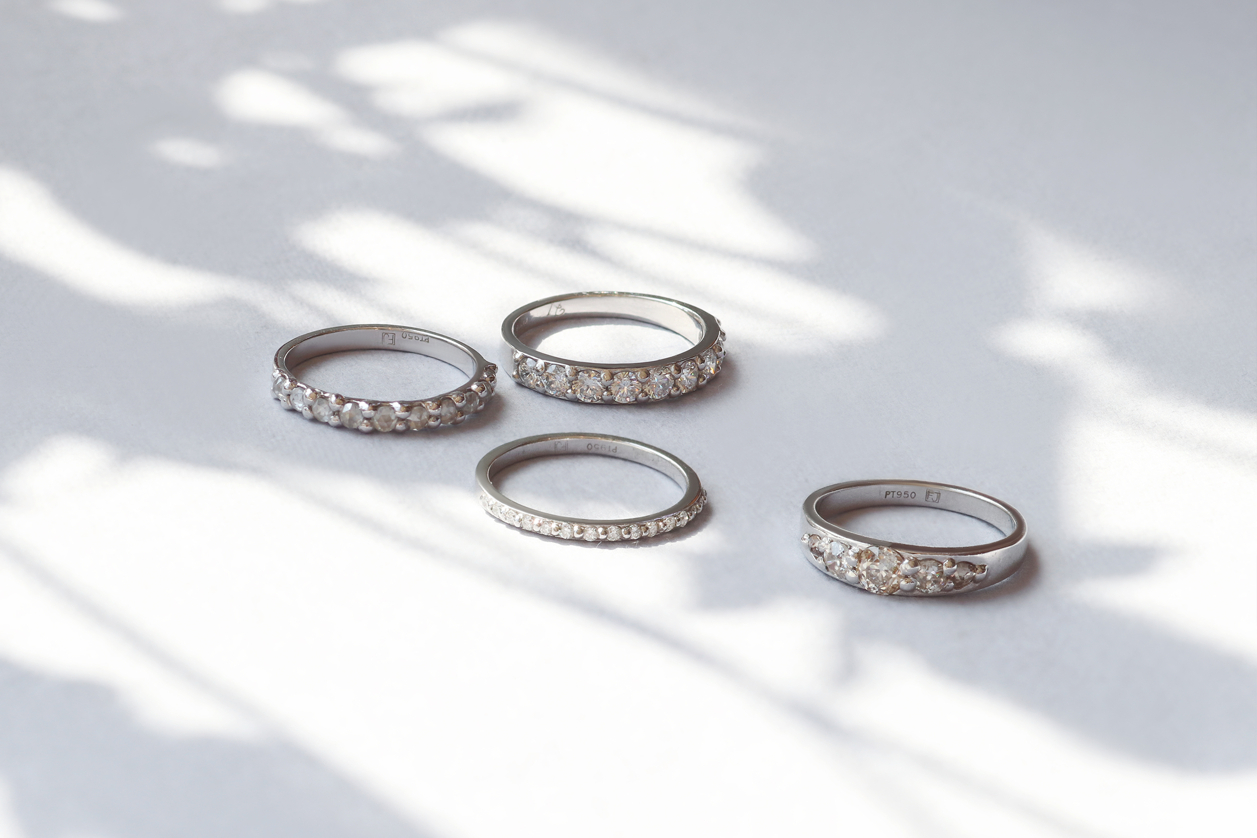 Dew 2 / 5 Stones By Hiroyo in Wedding Bands Category