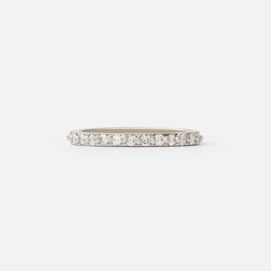 Dew / 1.75mm Round White Diamond Ring By Hiroyo