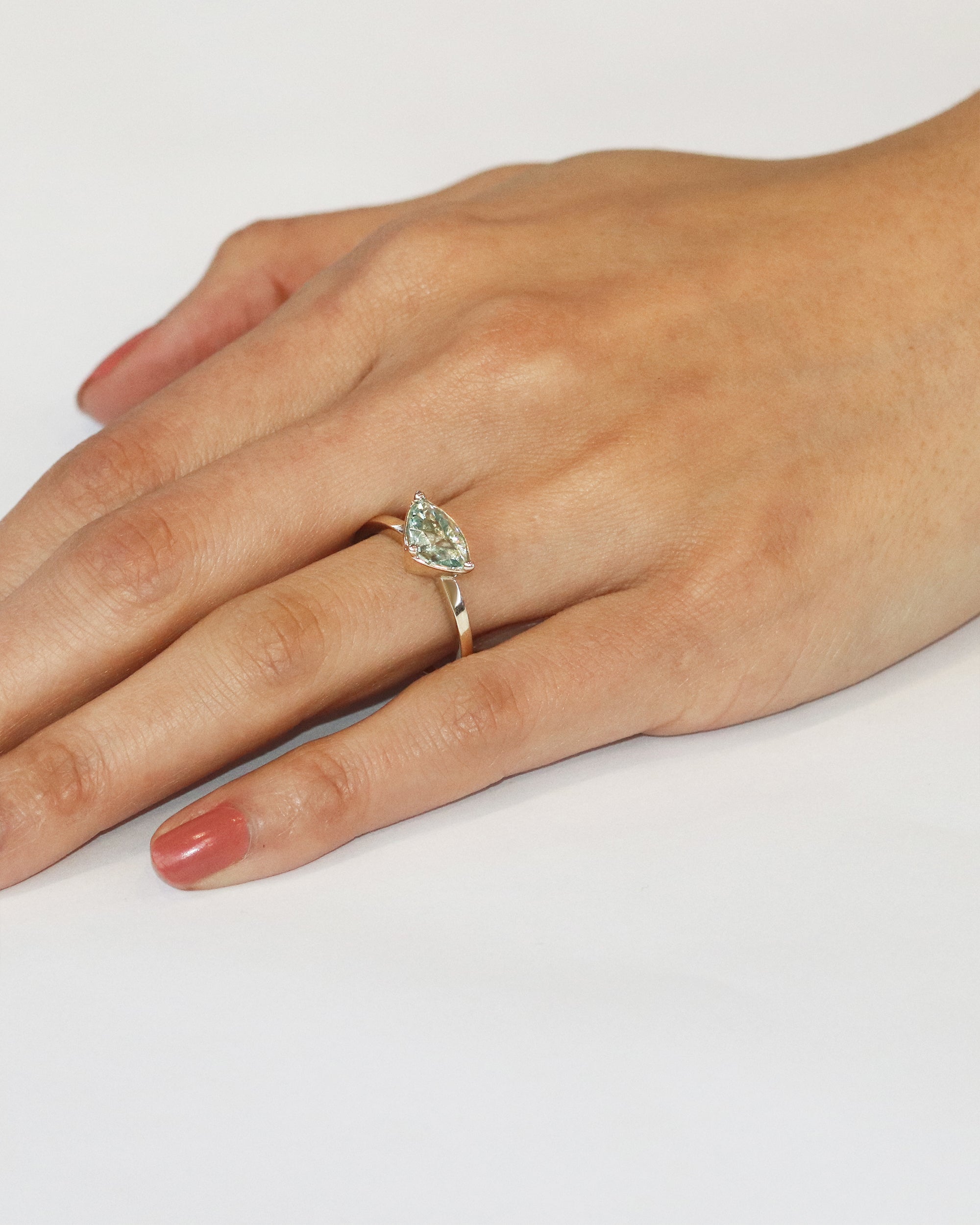 Dew 16 / Aquamarine Ring By Hiroyo in ENGAGEMENT Category