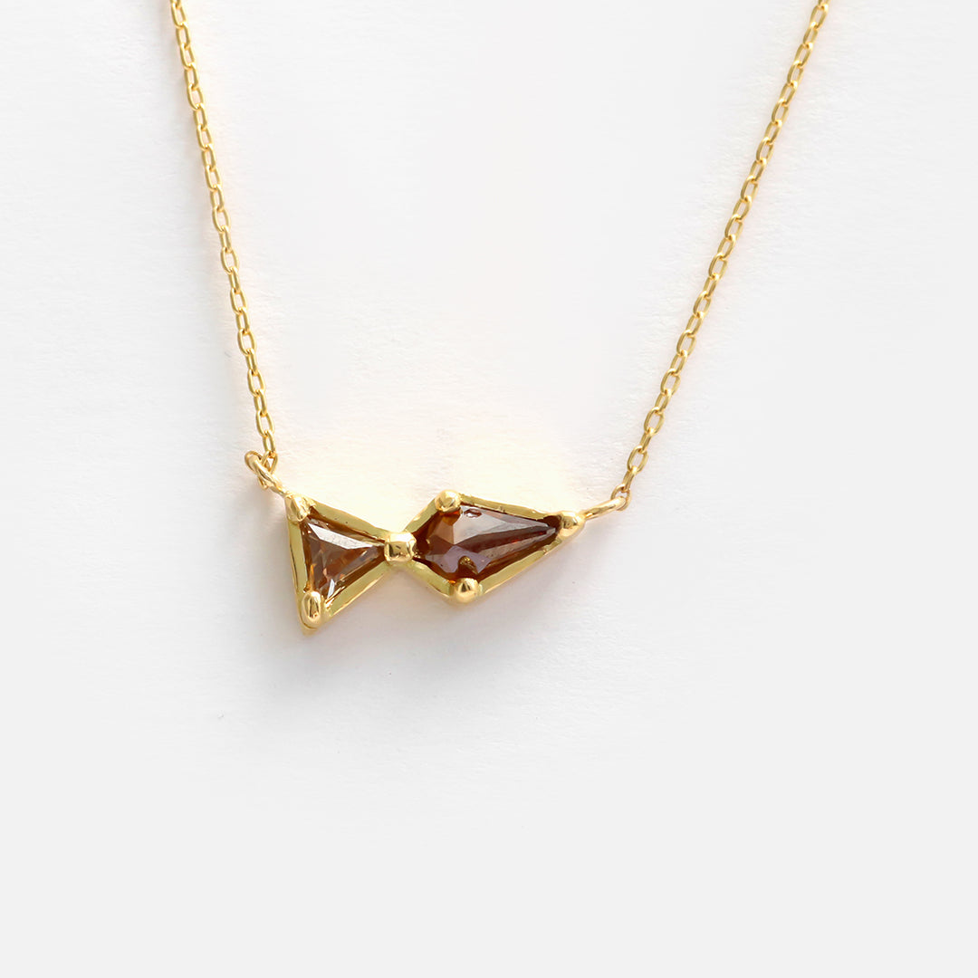 Dew 25 / Cognac + Brown Sugar Diamonds By Hiroyo in pendants Category