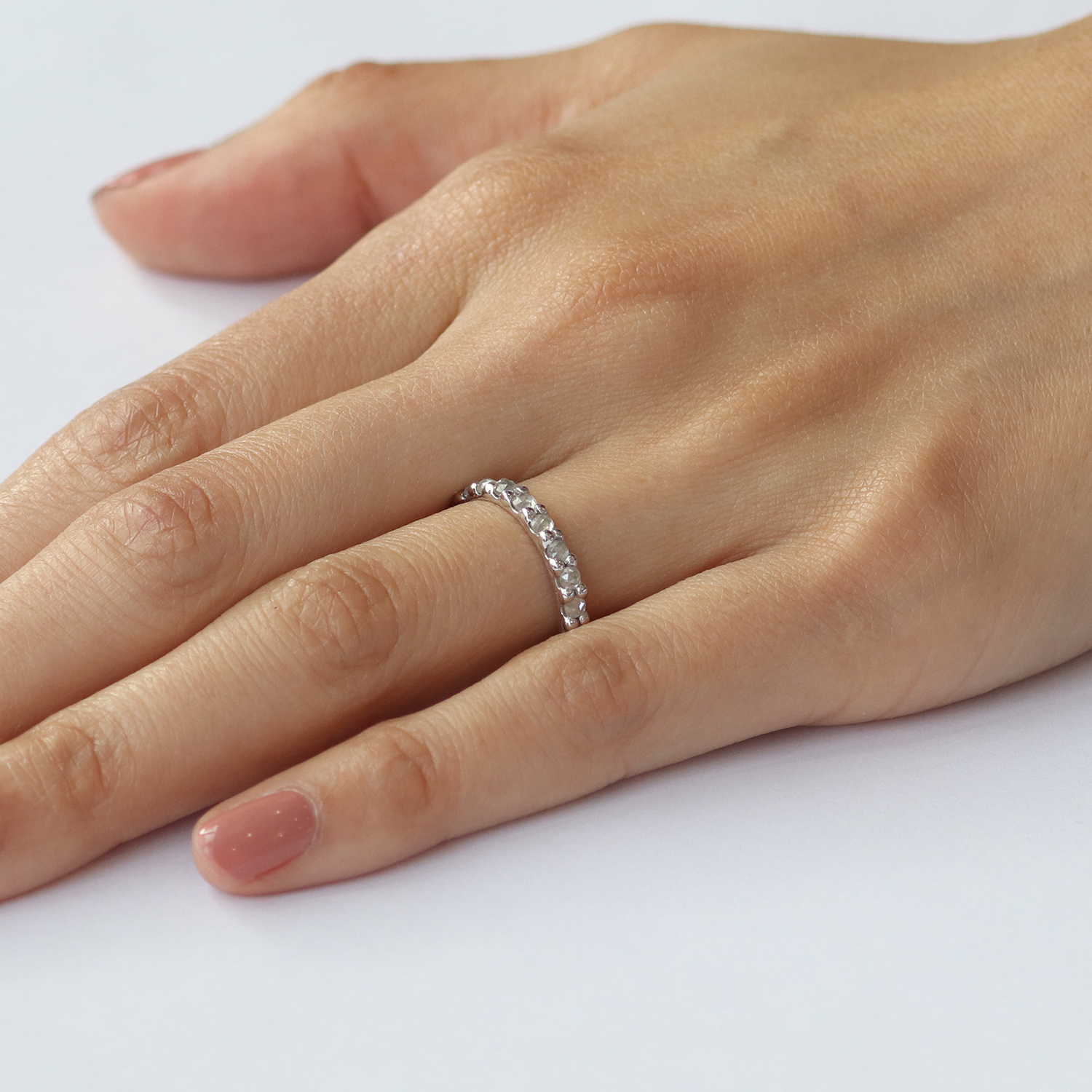Dew / 2.3mm Rose Cut Diamond Ring By Hiroyo in WEDDING Category
