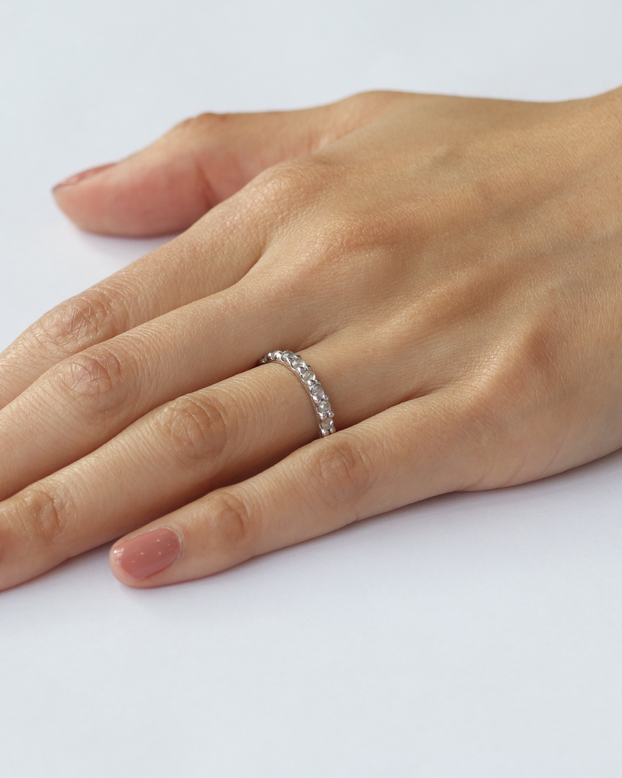 Dew / 2.3mm Rose Cut Diamond Ring By Hiroyo in WEDDING Category