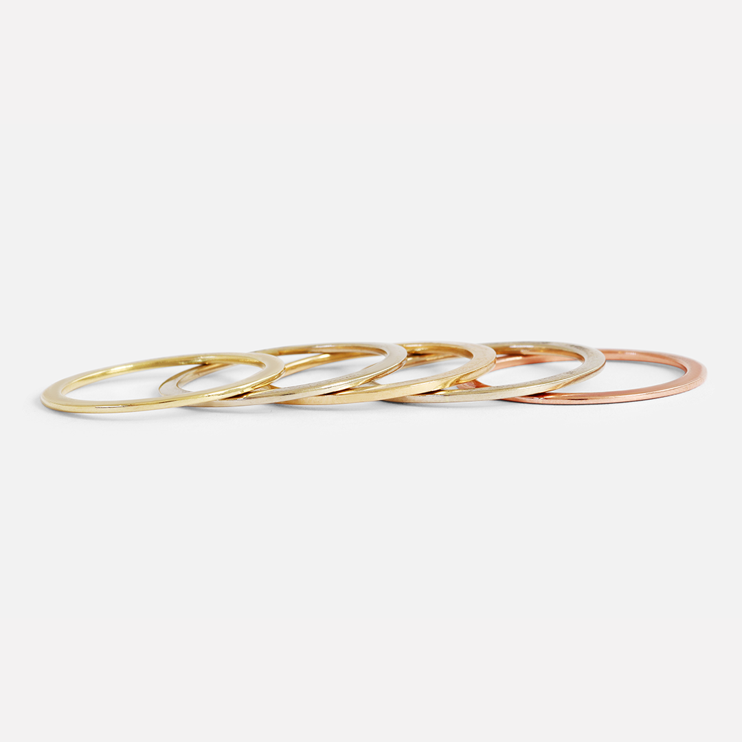 Disc / Flat Band By fitzgerald jewelry in rings Category