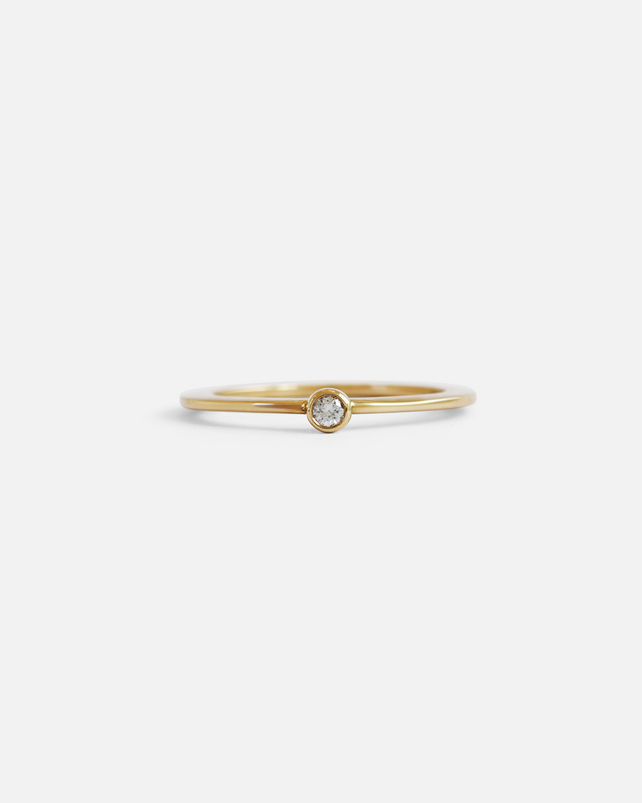 Disc / White Diamond By fitzgerald jewelry in rings Category