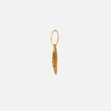 Leaf Charm Earring By Embirikos in earrings Category