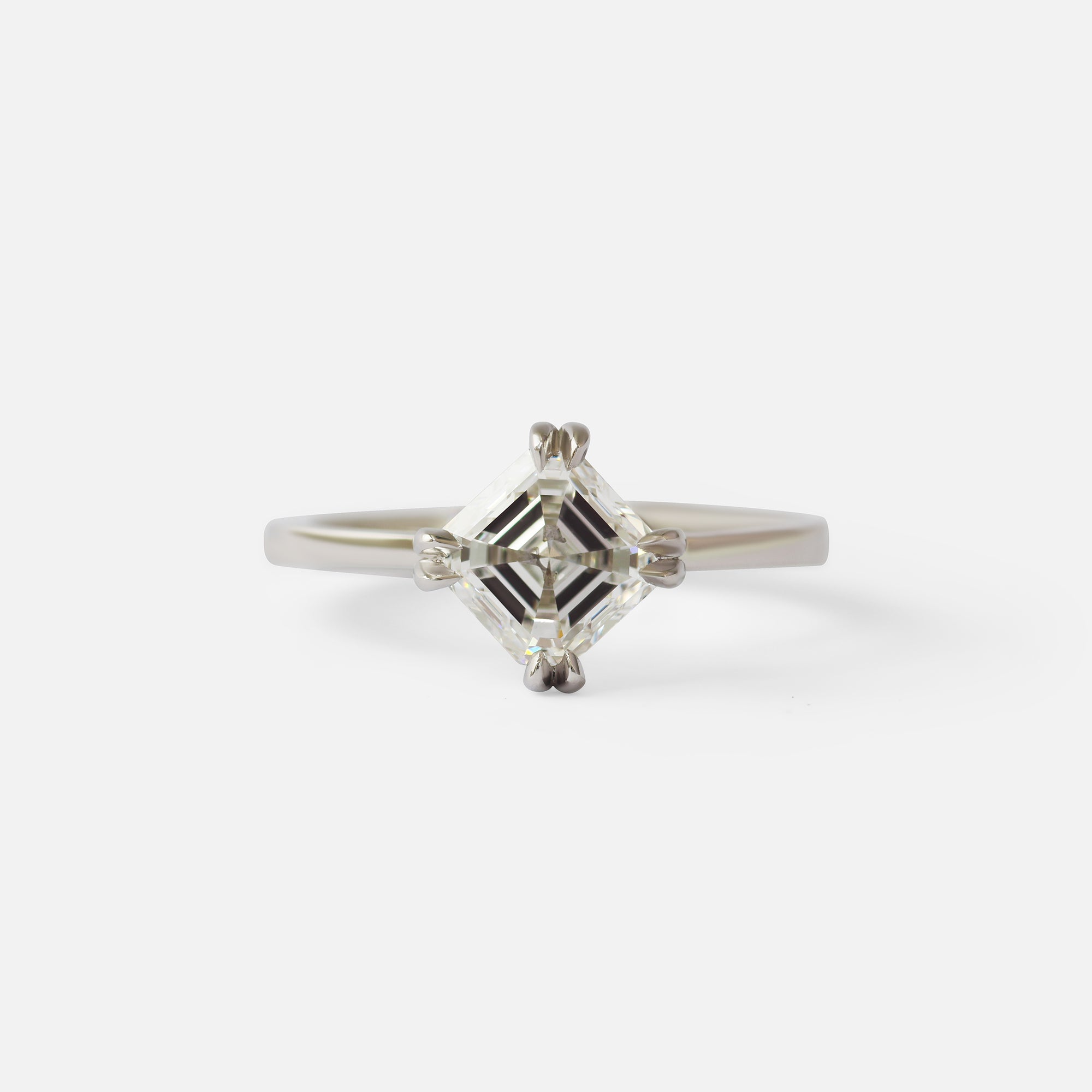Ash / Asscher Cut Diamond Ring By fitzgerald jewelry in ENGAGEMENT Category
