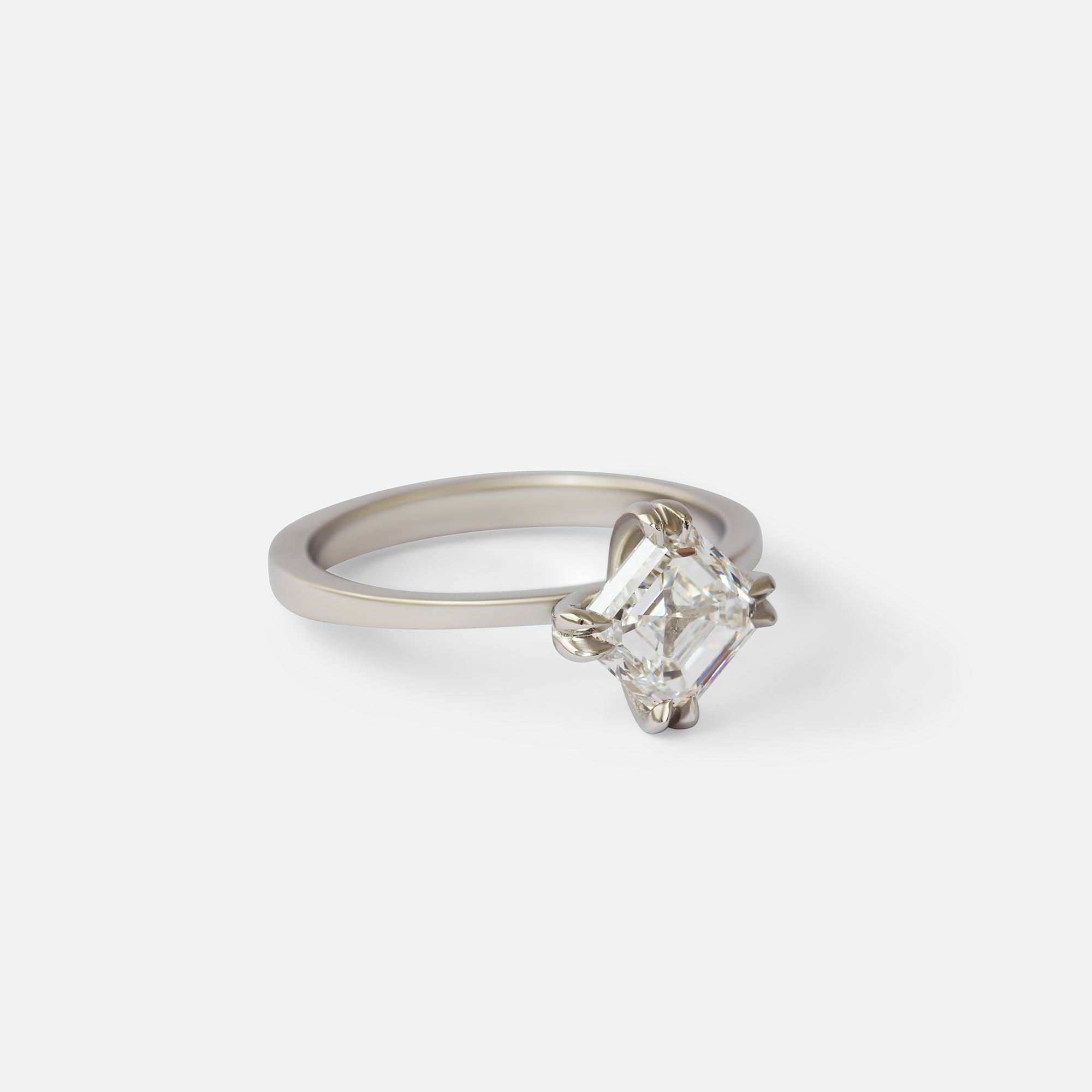 Ash / Asscher Cut Diamond Ring By fitzgerald jewelry in Engagement Rings Category