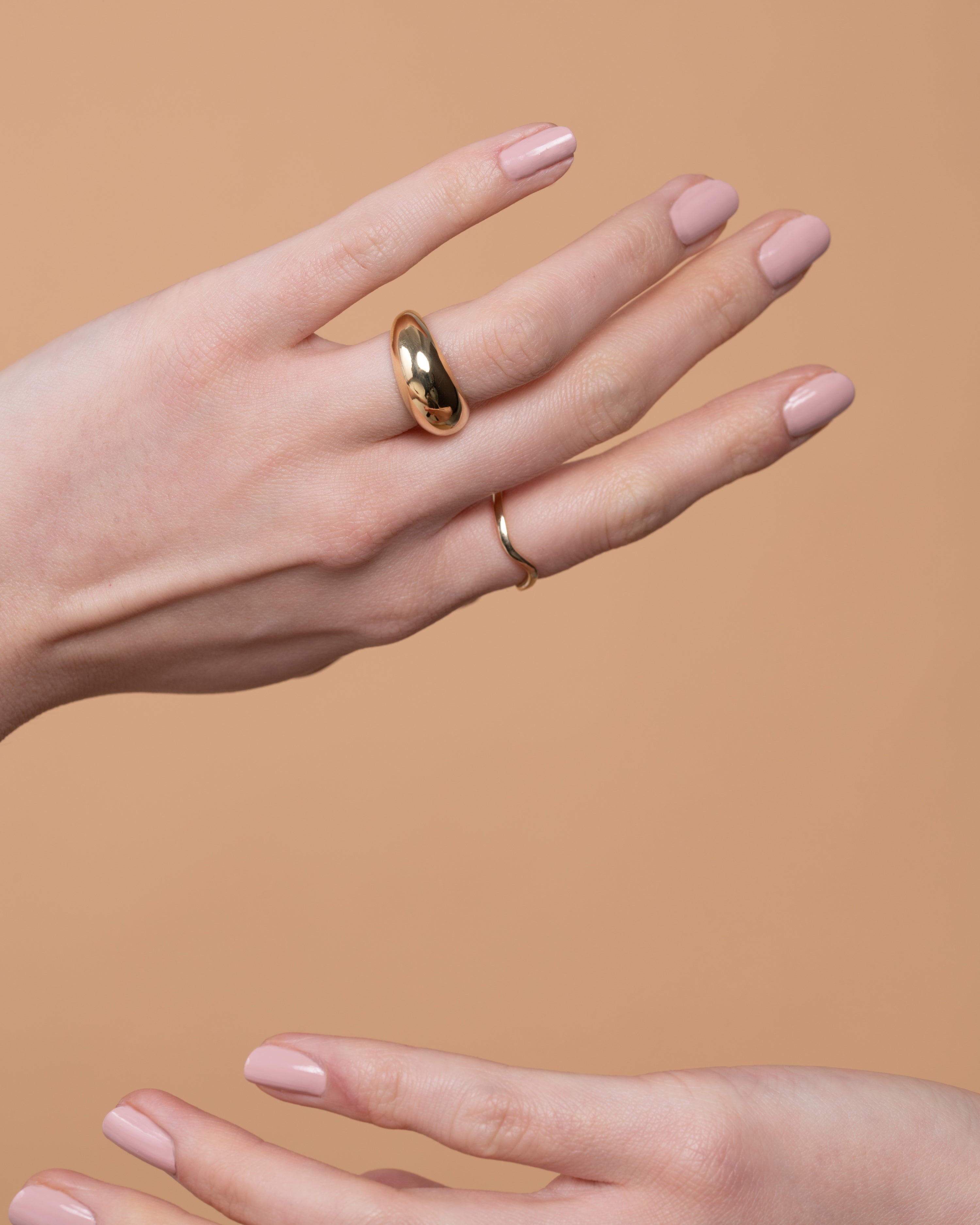 Gold Dome Ring By Bree Altman in WEDDING Category