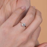 Wei / 6-Prong White Round By fitzgerald jewelry