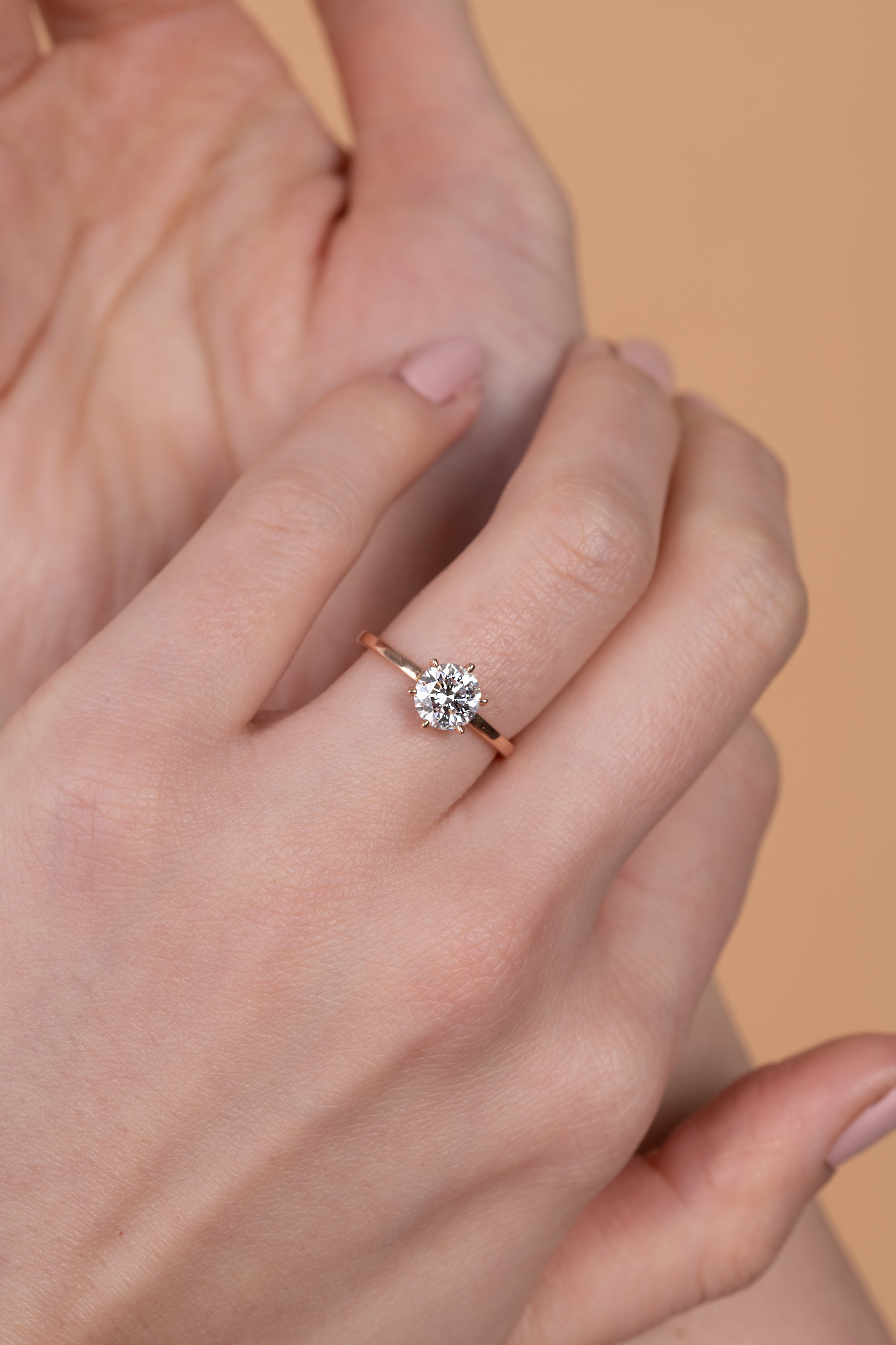 Wei / 6-Prong White Round By fitzgerald jewelry