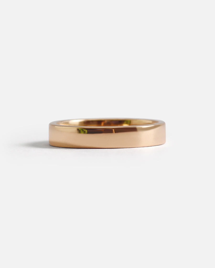Flat Band / 3.5mm By fitzgerald jewelry in WEDDING Category