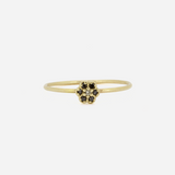Flower Cluster / Black Diamond Ring By fitzgerald jewelry in rings Category