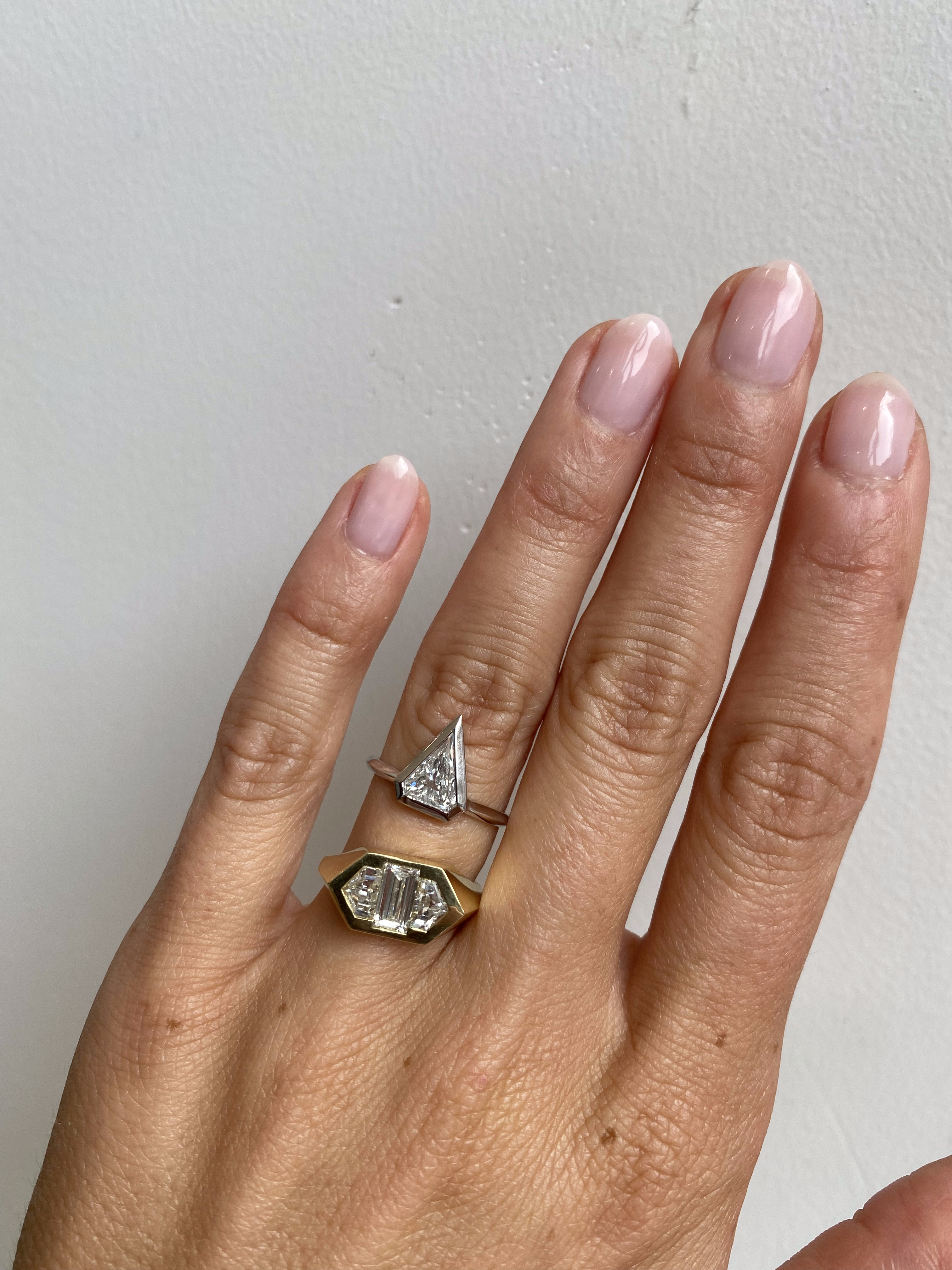 Elongated Hexagon / Ring By Hiroyo