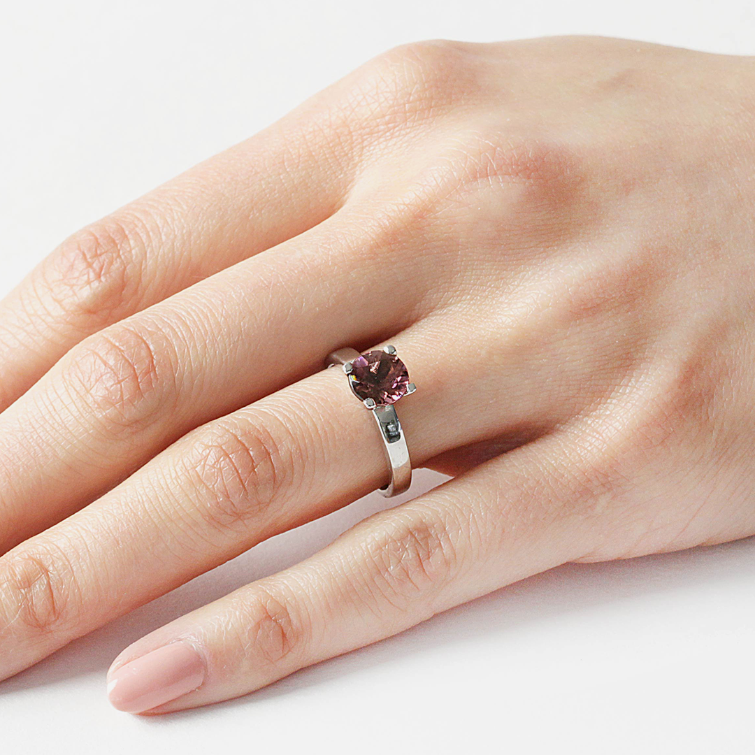 Orbit / PO Pink Tourmaline By fitzgerald jewelry in Engagement Rings Category