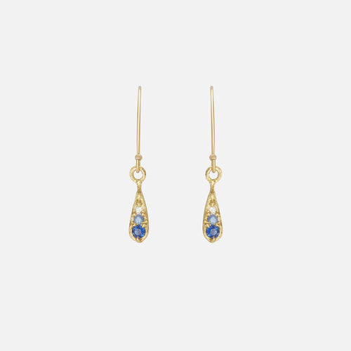 Silk / Gradient Blue Sapphire Earrings By Hiroyo in earrings Category
