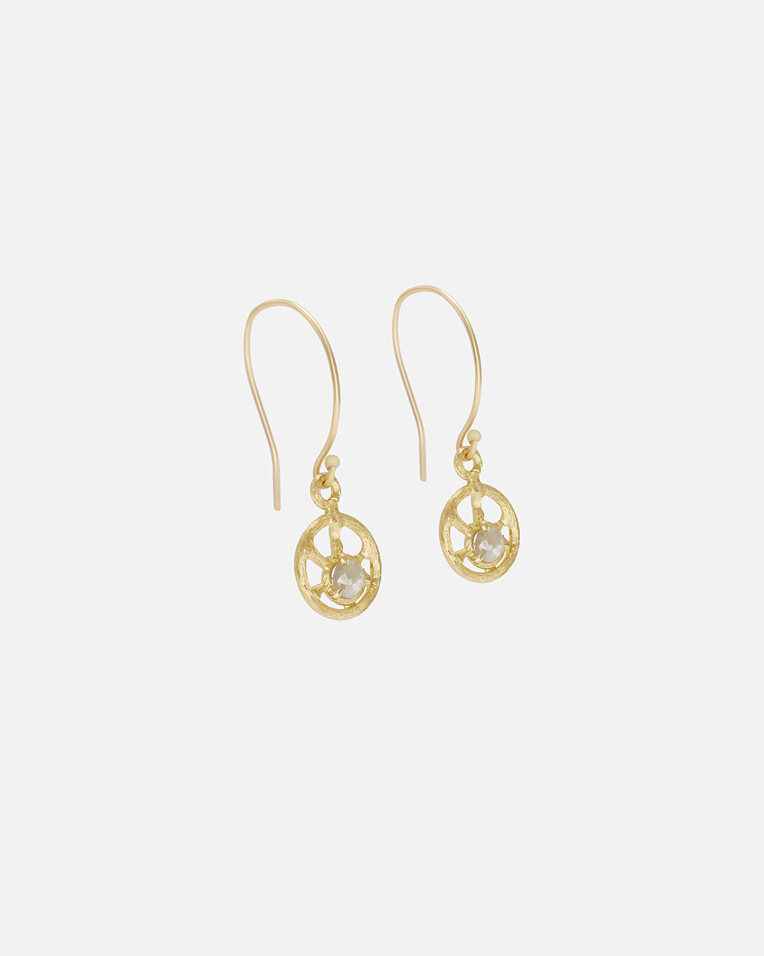 Silk / Moonlight Diamond Earrings By Hiroyo