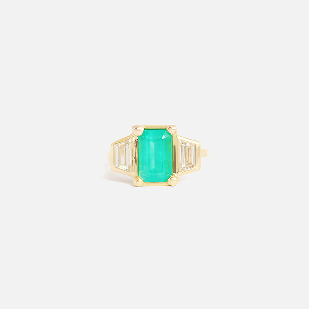 3 Wishes / Emerald Ring By Hiroyo in ENGAGEMENT Category
