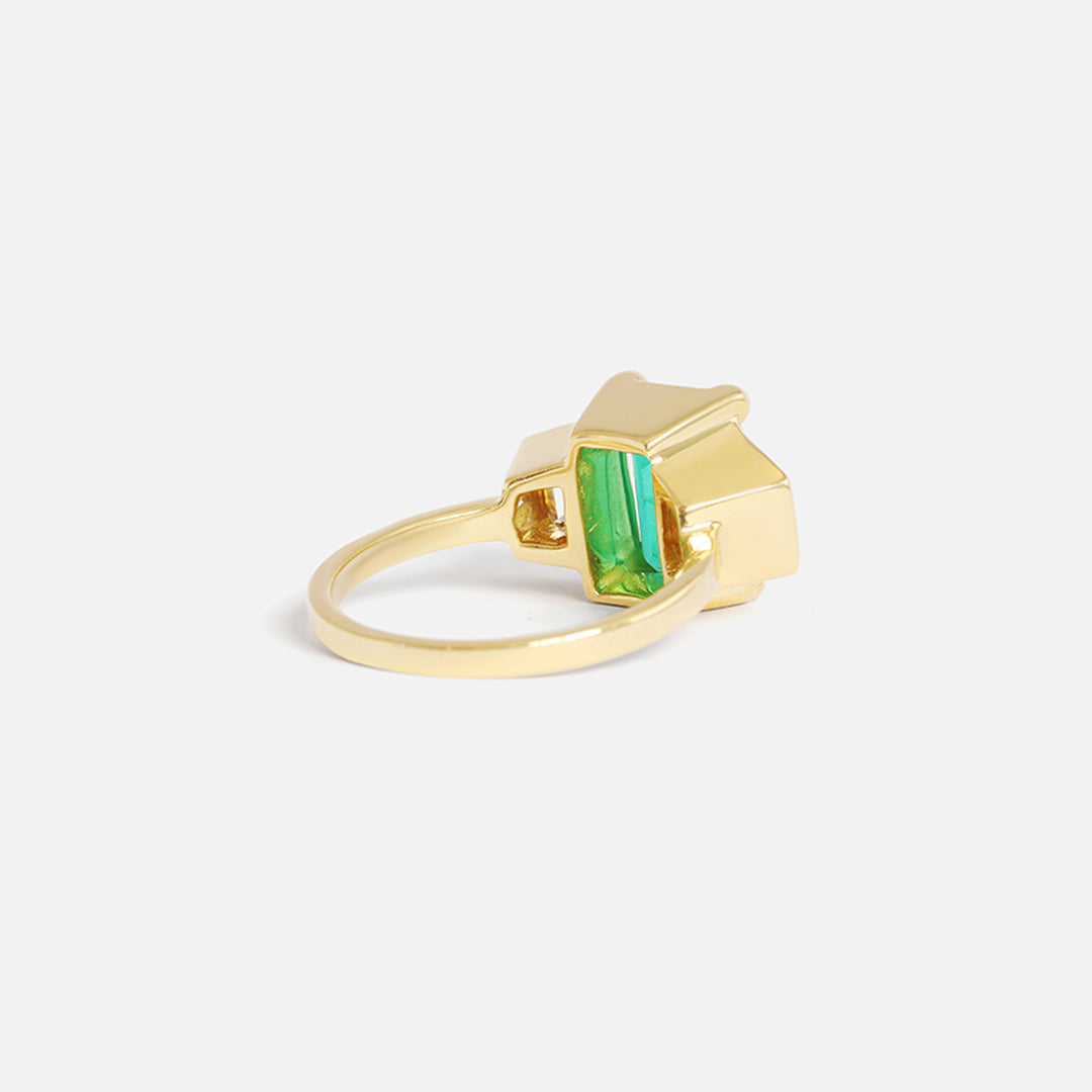 3 Wishes / Emerald Ring By Hiroyo in Engagement Rings Category