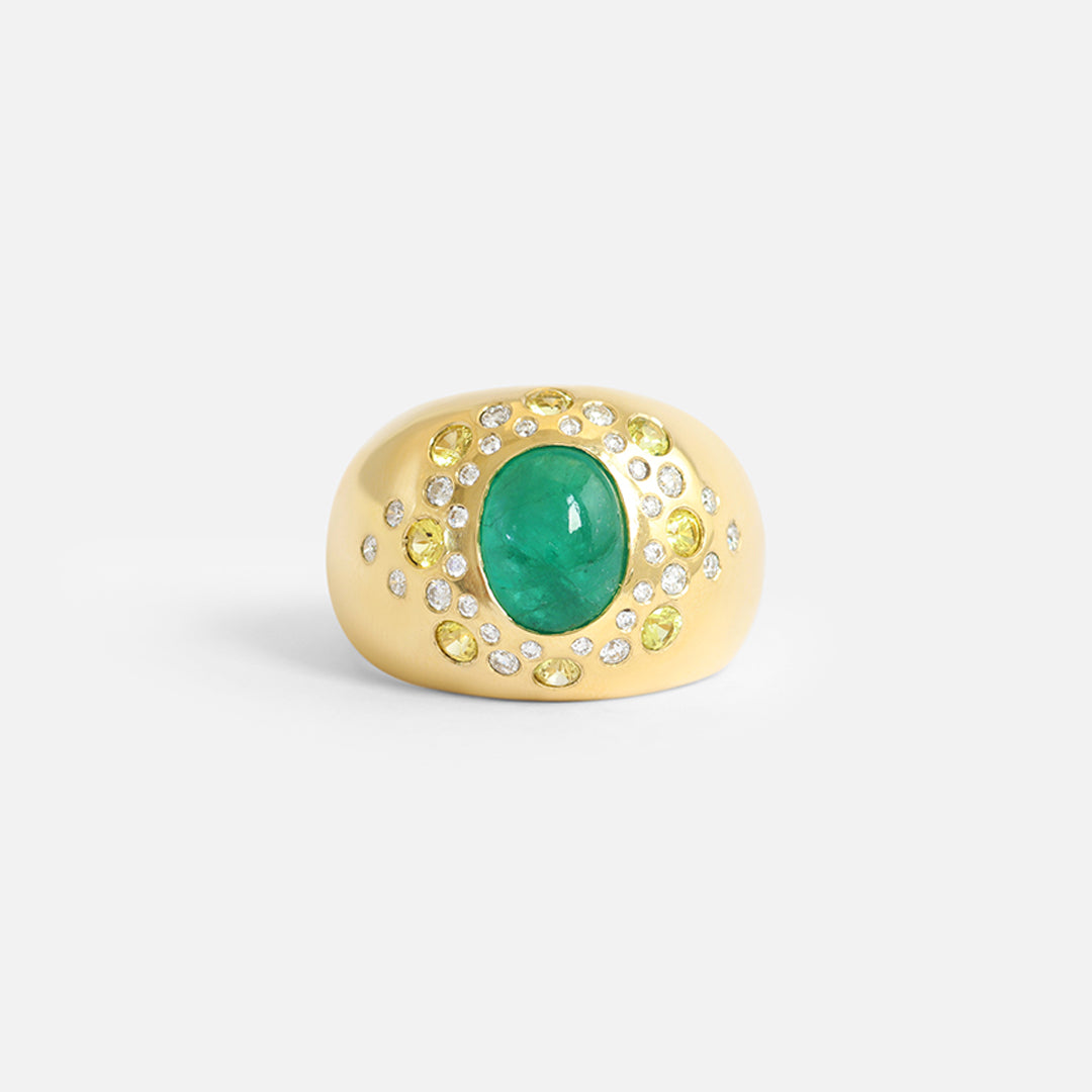 Dome / Emerald Ring By Hiroyo