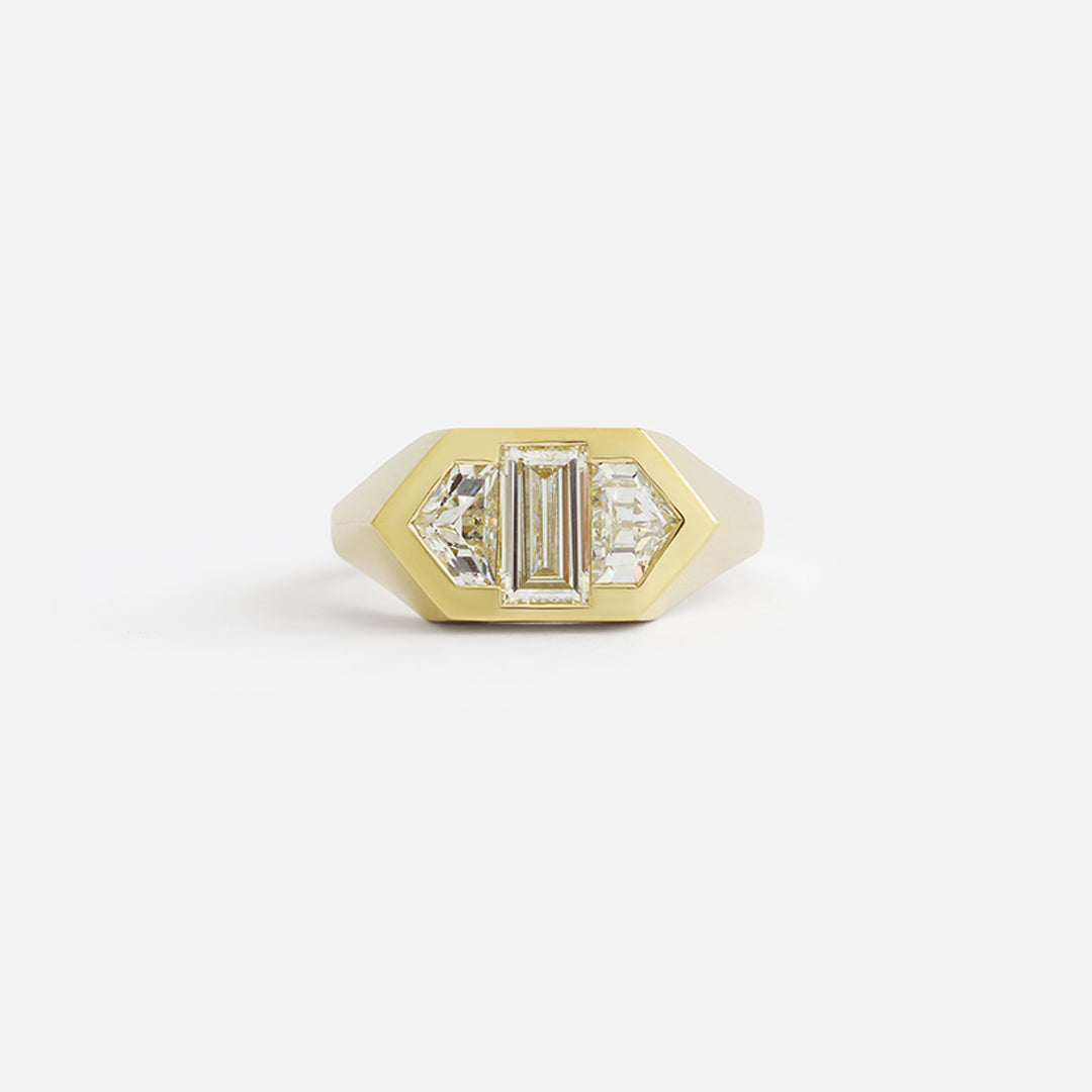 Elongated Hexagon / Ring By Hiroyo