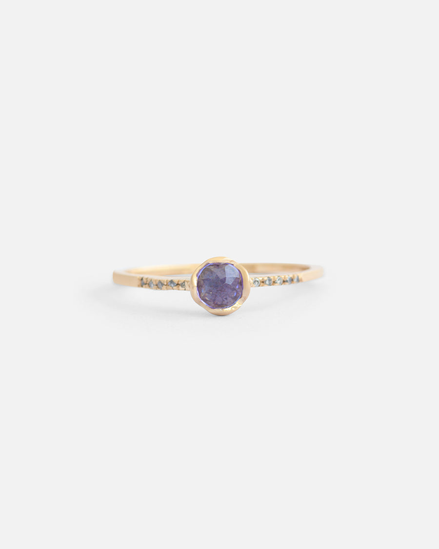Pave / 4mm Tanzanite By Hiroyo in ENGAGEMENT Category