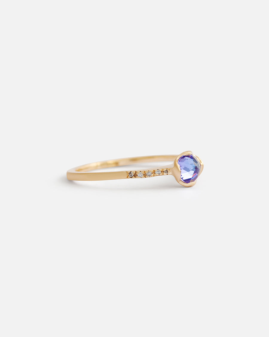 Pave / 4mm Tanzanite By Hiroyo in ENGAGEMENT Category