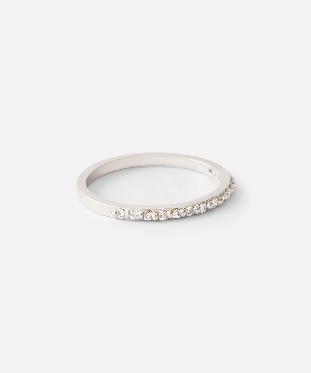 Dew / 1.3mm Round White Diamond Ring By Hiroyo