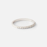Dew / 1.3mm Round White Diamond Ring By Hiroyo