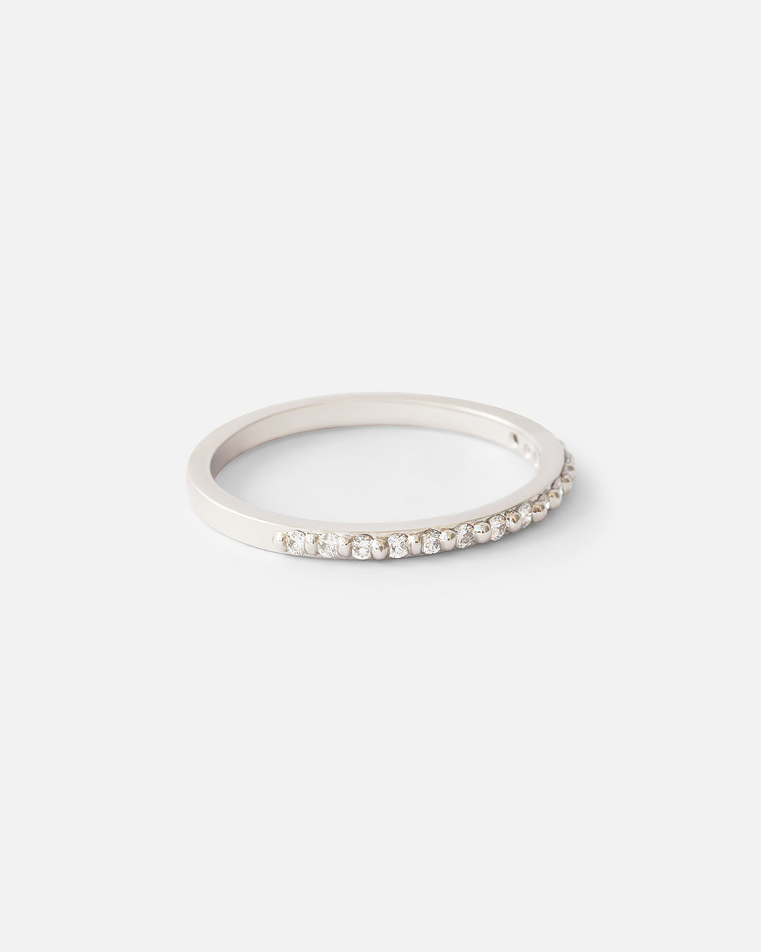 Dew / 1.3mm Round White Diamond Ring By Hiroyo