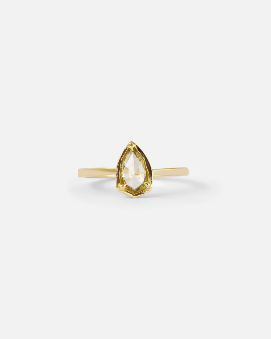 Dew 29 / Rose Cut Pear Champagne Diamond By Hiroyo in ENGAGEMENT Category
