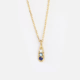Silk / Gradient Sapphire + Diamond Pendant By Hiroyo in pendants Category