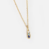 Silk / Gradient Sapphire + Diamond Pendant By Hiroyo in pendants Category