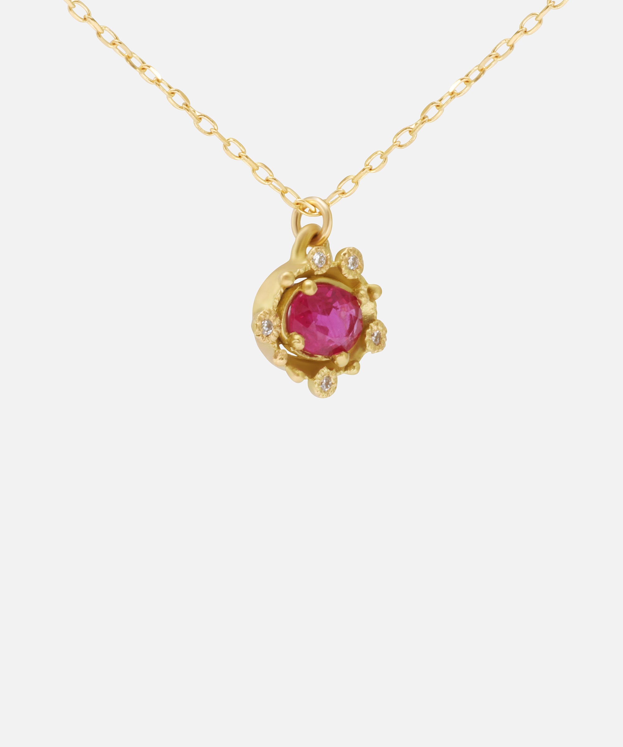Melee Halo Pendant / Ruby By Hiroyo