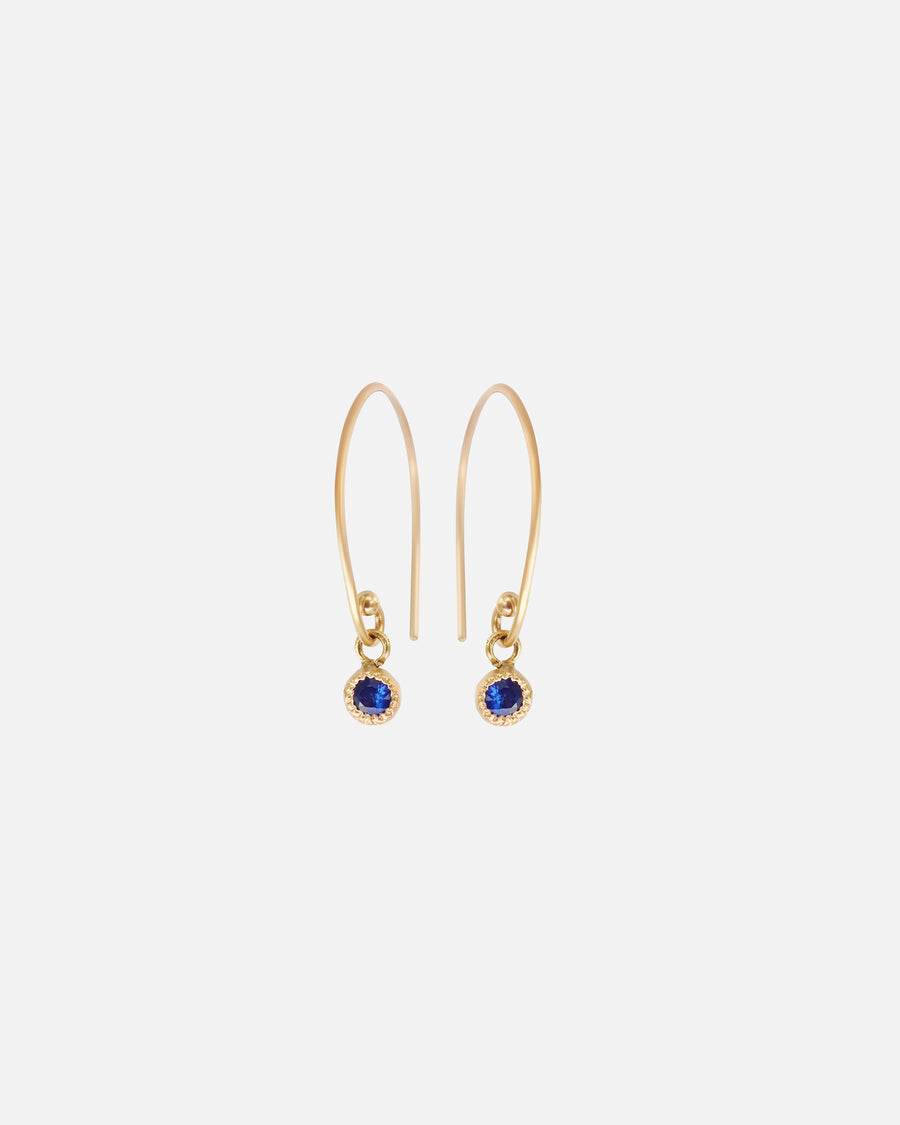 Melee Ball Loop / Sapphire Earrings By Hiroyo in earrings Category